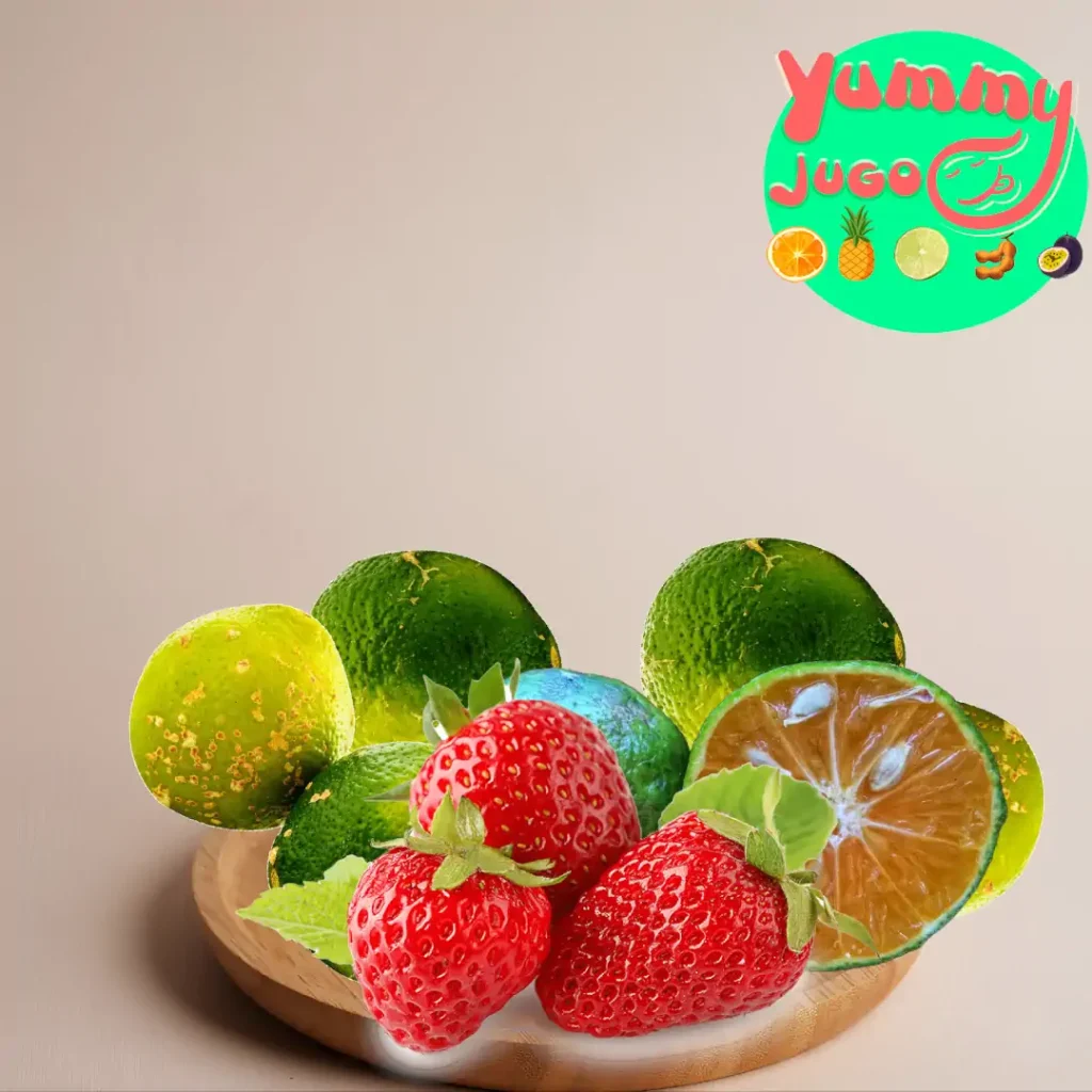 Jugo de Fresas con Limon - La Fusión que enamora 4 limón y fresa